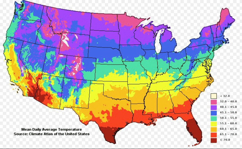 Climate map example