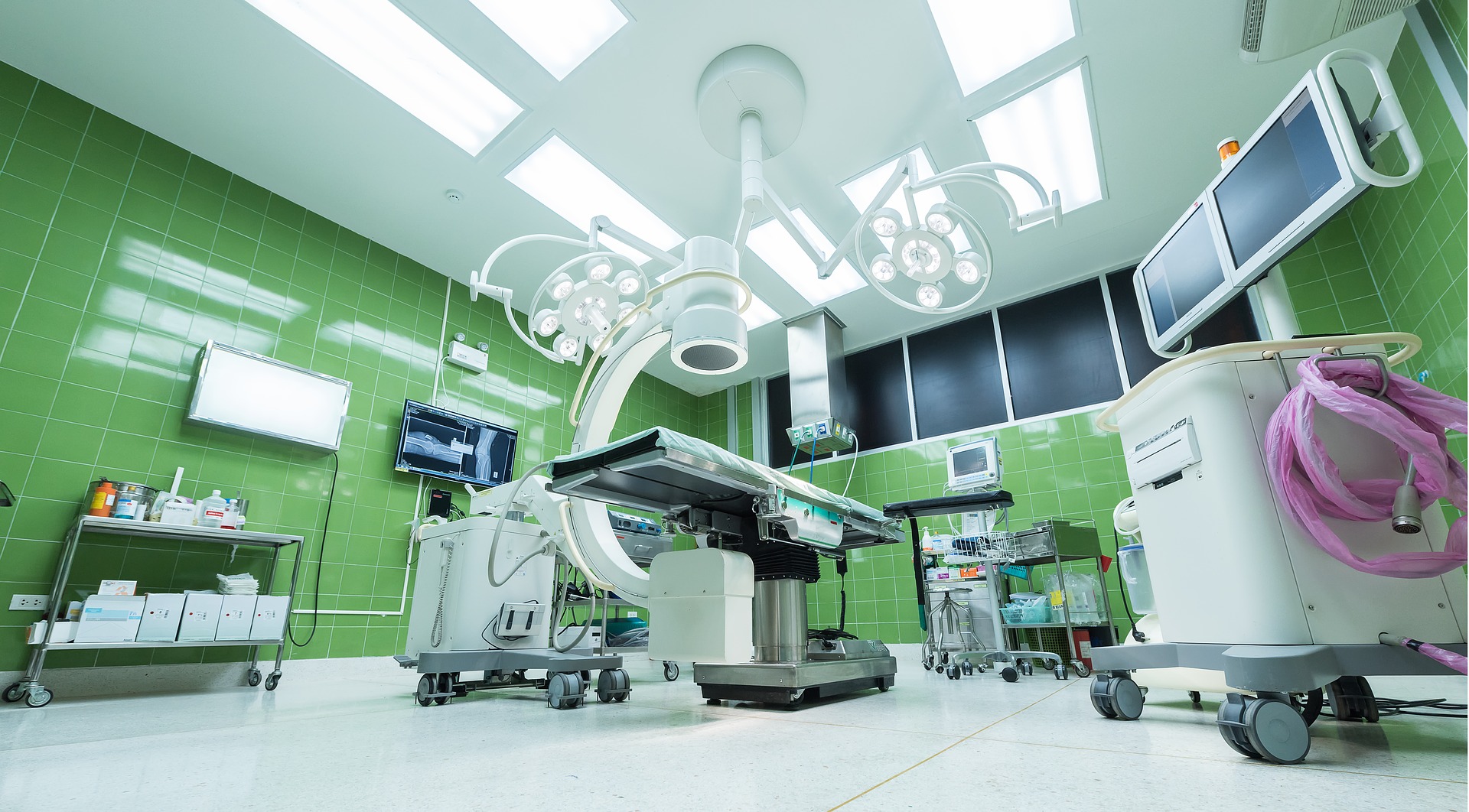 Modern operating room in a hospital